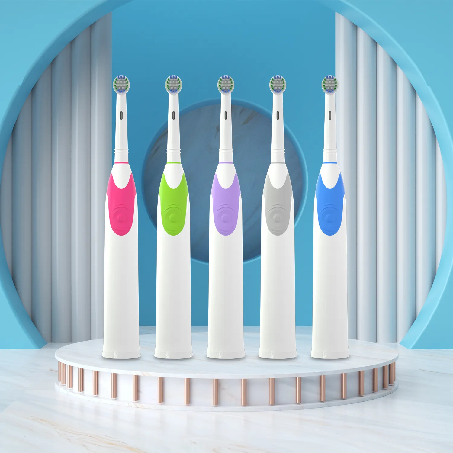 New ODM OEM 3 Modes Rotate Adult Fast Charging Rotating Teeth Vibration Soft Electric Tooth Brush