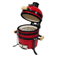Four en céramique Kamado KIMSTONE 4,5 pouces, mini-grill portable, barbecue