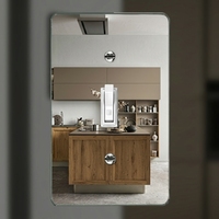 Plaque murale miroir pour interrupteur 1 poste, surdimensionnée, réfléchissante, tridimensionnelle, résistante aux chocs thermiques, en acrylique poli 20A/10A