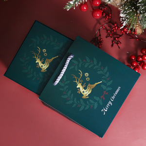Scatole Regalo Natalizie a Nido, Eleganti e Divertenti con Disegni di Babbo <span class=keywords><strong>Natale</strong></span>, Scatole Rigide Perfette <span class=keywords><strong>per</strong></span> Confezionare Regali o Decorazioni Natalizie - Product Image 2