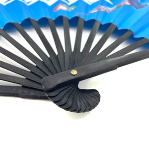 Ventilador de mão com impressão de capa personalizada para decoração de bambu, ventiladores em tecido grande com logotipo, lembranças de casamento para presentes de convidados