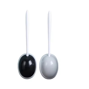 Brosse de nettoyage WC à ouverture et fermeture automatiques, brosse WC en silicone et support mural drainable, brosse WC en TPR - Product Image 2