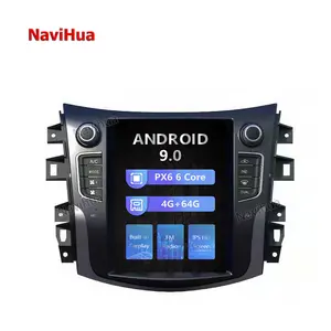 NaviHua 10.4 "垂直スクリーン自動ラジオナビゲーションGPSヘッドユニットAndroidカーステレオforTesla Style Nissan Navara NP300 Terra