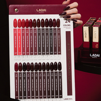 Ensemble de vernis à ongles en gel rouge de luxe LADAI ZRKGEL, 24 couleurs, haute pigmentation, sans HEMA ni TPO, haute qualité, vente en gros, collection de vernis à ongles en gel