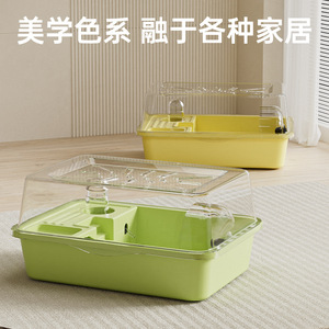 Cage à <span class=keywords><strong>hamster</strong></span> en plastique <span class=keywords><strong>extra</strong></span> <span class=keywords><strong>large</strong></span> de luxe, villa dorée, grand espace, acrylique, fournitures pour animaux de compagnie en plein air, dropshipping - Product Image 4