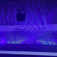 Projecteur de texte de ciel de lumière laser d'animation de RVB de 60 watts extérieur lumière de laser de 60W pour l'exposition d'événement de publicité de repère de ville