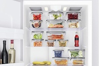 Le plus récent Transparent 16 Pack Cuisine Réfrigérateur Organisateur Design Moderne PP Conteneurs De Stockage Des Aliments Couvercle Pas Cher Prix Empilable Bin Ensemble