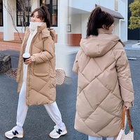 Femmes mode veste 2023 coton Trench manteaux mi-longueur détachable chapeau pain chaud Parkas femmes femmes vestes en gros