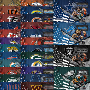 San Francisco 49ers Stock 3x5 pour drapeaux <span class=keywords><strong>NFL</strong></span> haute qualité personnalisé toutes les 32 équipes Super Bowl drapeaux en gros - Product Image 3