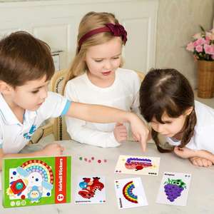 Jouets de peinture personnalisés en pompons pour enfants, kit interactif de boules moelleuses, artisanat de boules de poils pour garçons et filles - Product Image 3