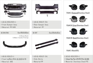 Per 2021 <span class=keywords><strong>Audi</strong></span> <span class=keywords><strong>A5</strong></span> Upgrade al 2021 <span class=keywords><strong>Audi</strong></span> RS5 Body Kit - Product Image 3