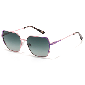 Lunettes de soleil polygonales à monture métallique, verres polarisés TAC, protection UV400, unisexe, pour la plage, les voyages et le quotidien - Product Image 5