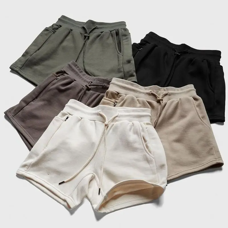 Wholesale Running Fitness High Waist shorts de hombre gym Customized Mens Elastic Outdoor Summer Mens Cotton Shorts