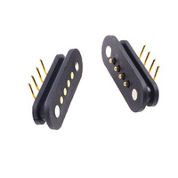 Conector magnético de alta calidad, Cable de acoplamiento disponible, macho a hembra, 4 pines, Pogo