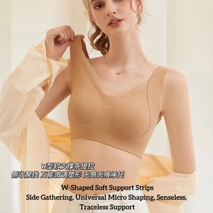 Sıcak kadın dikişsiz Wirefree artı boyutu sutyenler tam kapsama gizlemek geri yağ rahat Femme kadınlar için Bralette dantel sütyen - Product Image 3
