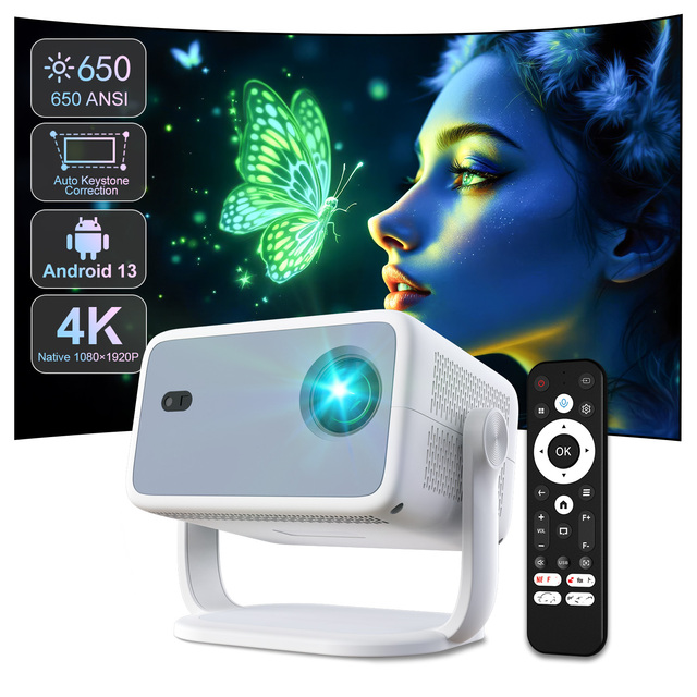 Android Led Proyector Mini Room Ceiling Mount Projector Portable 4k Video Smart Home Theater Video Projector