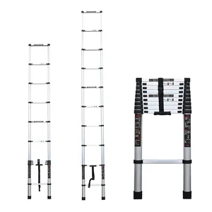 12.5FT Easy Carrying Aluminum Ladder Folding Stool Single Step Folding Ladders