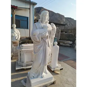 Nueva escultura de mármol, estatua griega de tamaño real, figuras, estatua de Jesús