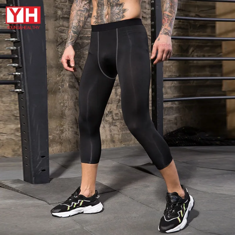 2022 Fashion Gym Yoga Quick Drying Pants Thermal Fitness Compression Men Legging