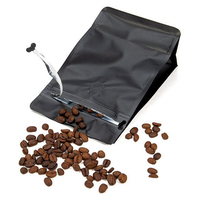 Sac d'emballage alimentaire personnalisé en aluminium mat imprimé, résistant à l'humidité, à fond plat, pour lait 100g-1kg, sac à café en plastique
