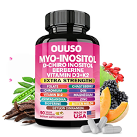 Vente en gros usine : Complément alimentaire Myo-Inositol D-Chiro Inositol Berberine en capsules 16-en-1, 90 capsules, qualité alimentaire, OEM/ODM, pour l'immunité