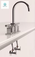 Tuyau flexible tressé en acier inoxydable au design moderne pour robinet de cuisine et salle de bain, pour eau potable