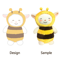 Peluche personnalisée brodée, super douce, loup bleu, jouet en peluche, poupée, mascotte, cadeau pour enfants