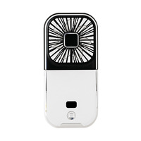 Kipas Mini Portabel Lipat Digital Layar LED Pendingin Daya Tahan Baterai 3000mAh, Cocok untuk Luar Ruangan, Tenang, dan Dapat Digunakan Sebagai Powerbank
