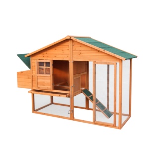 Poulailler de poulet en bois pour extérieur, grande taille, avec course en plein air <span class=keywords><strong>et</strong></span> collection d'œufs, boîte de nid pour volaille ou <span class=keywords><strong>lapin</strong></span> - Product Image 2