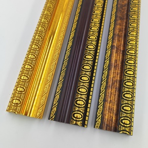 Marco de fotos de plástico de Color dorado Popular, marco de póster de moda, marco de espejo, Material de encuadre, tira de Marco de imagen al por mayor - Product Image 2