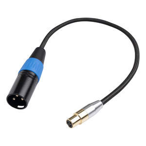 <span class=keywords><strong>Cable</strong></span> Mini XLR Hembra de 3 Núcleos de 1m para Tarjeta de Sonido en Vivo, Cámara, Altavoz de Coche, Monitor de Ordenador, Conductor de Cobre, PVC - Product Image 3