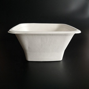 Écologique <span class=keywords><strong>Bol</strong></span> À Soupe Jetable Bagasse Saladsquare à emporter papier <span class=keywords><strong>bol</strong></span> carré avec <span class=keywords><strong>le</strong></span> couvercle d'animal familier 32oz - Product Image 1
