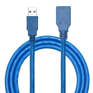 3Ft 3.0 Usb הארכת עופרת כחול סוג זכר נקבה מהיר העברת נתונים כבל מאריך במהירות גבוהה סטנדרטי כבל Extention