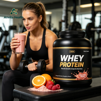 Poudre de protéines de lactosérum pour la croissance musculaire, complément nutritionnel sportif, grande capacité, OEM, marque privée