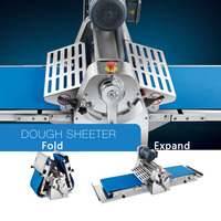 Harga Murah Grosir Prosesor Makanan Benchtop Otomatis Mesin Croissant Sheeter Adonan