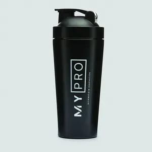 Mixeur avec Logo personnalisé, Shaker de protéines, pour homme et femme, café, métal et acier inoxydable, bouteille tournante pour la Gym, vente en gros, nouveauté
