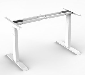 Venta al por mayor de muebles de patas rectangulares personalizadas mesa de ordenador de pie eléctrica de diseño moderno con motor dual - Product Image 6