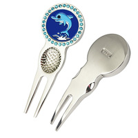 Outil de réparation de divots de golf en alliage de zinc de haute qualité en gros, fourche de golf, accessoires de golf
