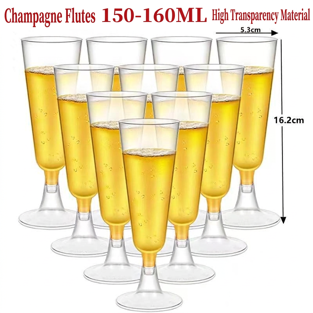 Verre à champagne transparent de 150 ml avec petite bouche