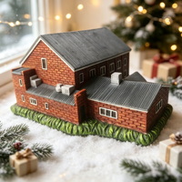 Modèle de construction de maison en résine 3d pour décoration de maison Fashional