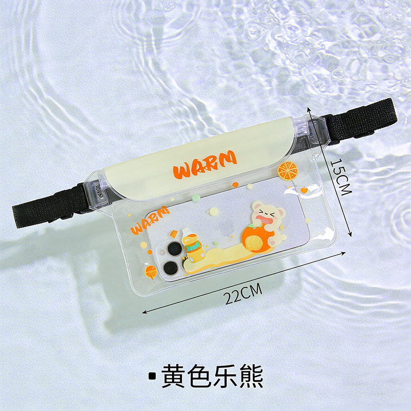 [Waterproof Waist Bag with Extra Large Capacity] Lemon Bear