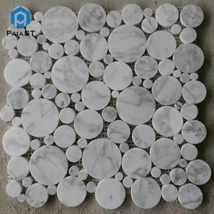 Blanc et noir inde artisanat en marbre carreaux de <span class=keywords><strong>mosaïque</strong></span> pour mur, sol, salle de bain, <span class=keywords><strong>mosaïque</strong></span> de pierre de galets - Product Image 5