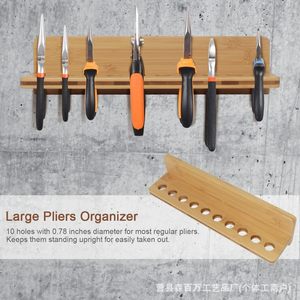 Wooden Screwdriver Holder 15 Small 10 Large Holes <b>Wall</b> <b>Mounted</b> Tool <b>Storage</b> Rack - Product Image 4