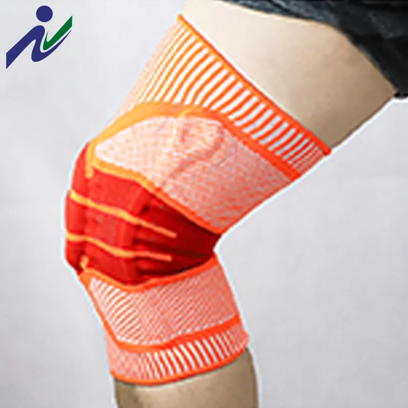 Rodillera de silicona para baloncesto alto, rodillera para atletas con estabilización de compresión y rodillera rotuliana