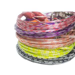 Guinzaglio per Cani in Lega Rivestita in PVC e Nucleo in Plastica con Nastri, Stile Classico Morbido, Durevole, Regolabile, Traspirante, Alla Moda e Semplice - Product Image 5