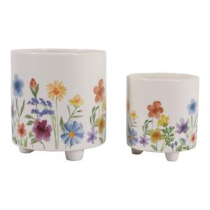 Vasi decorativi dipinti a mano per piante da interno ed esterno, per la casa e il soggiorno. - Product Image 5