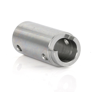 CNC chính xác trục thép không gỉ tay áo có khóa ống lót với bộ cổng vít để khóa kích thước tùy chỉnh Báo Chí phù hợp - Product Image 1