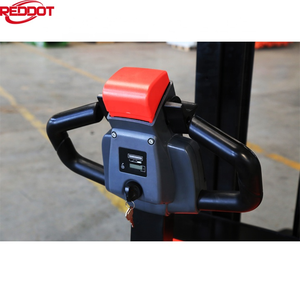 Reddot Kinh Tế 1000Kg 1200Kg Điều Chỉnh Chân Rộng Straddle Mini Điện Pallet Stacker - Product Image 6