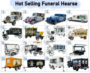 Cercueils classiques de transport spécial, limousines, carrosse funéraire, certifié CE, cercueil funéraire électrique vintage - Product Image 6