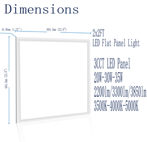 Cổ phiếu nhà máy ETL DLC FCC giấy chứng nhận 3cct có thể điều chỉnh <span class=keywords><strong>3</strong></span> điện có thể lựa chọn 20W 30W 35W <span class=keywords><strong>LED</strong></span> bảng đèn cho nhiều kịch bản - Product Image 3